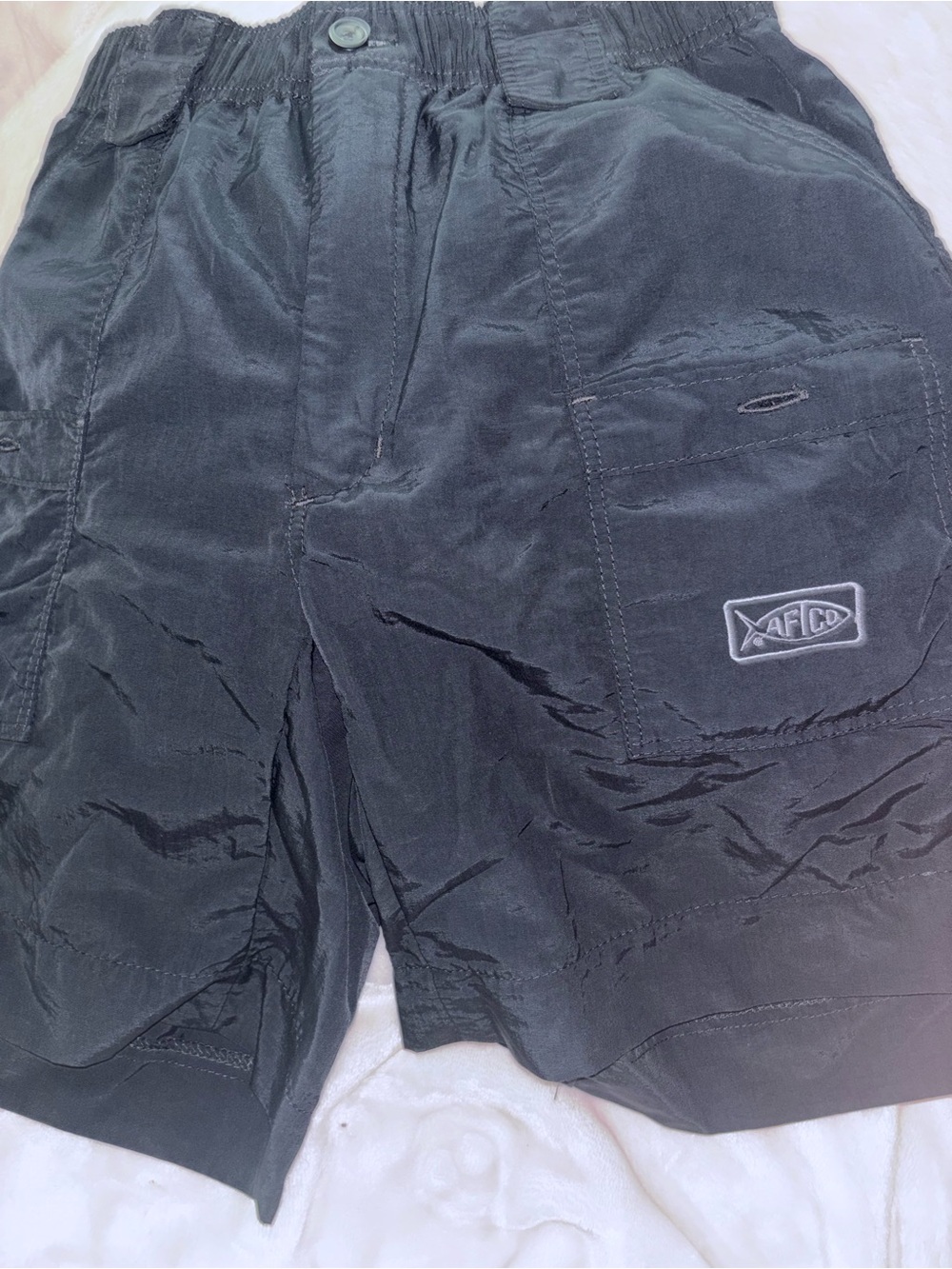 AFTCO Men's Black Cargo Shorts size 30 waist with 5 inch inseam